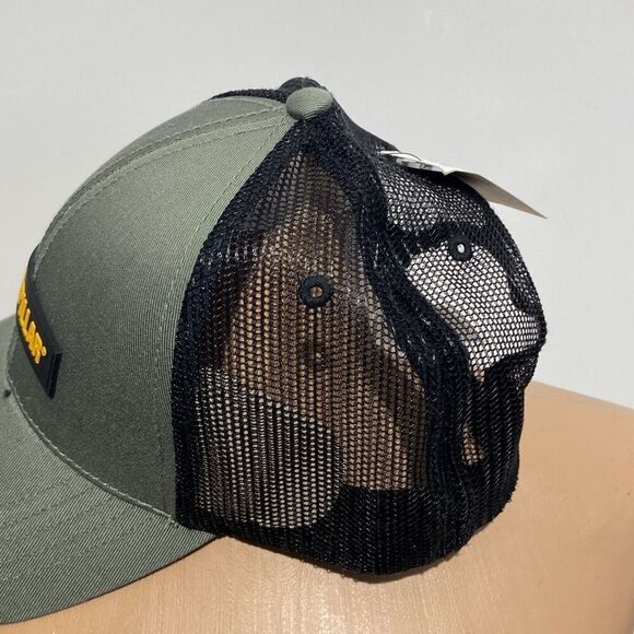Caterpillar Men's Gray Black Mesh Equipment Snapback Cap Hat NWT - Picture 5 of 10